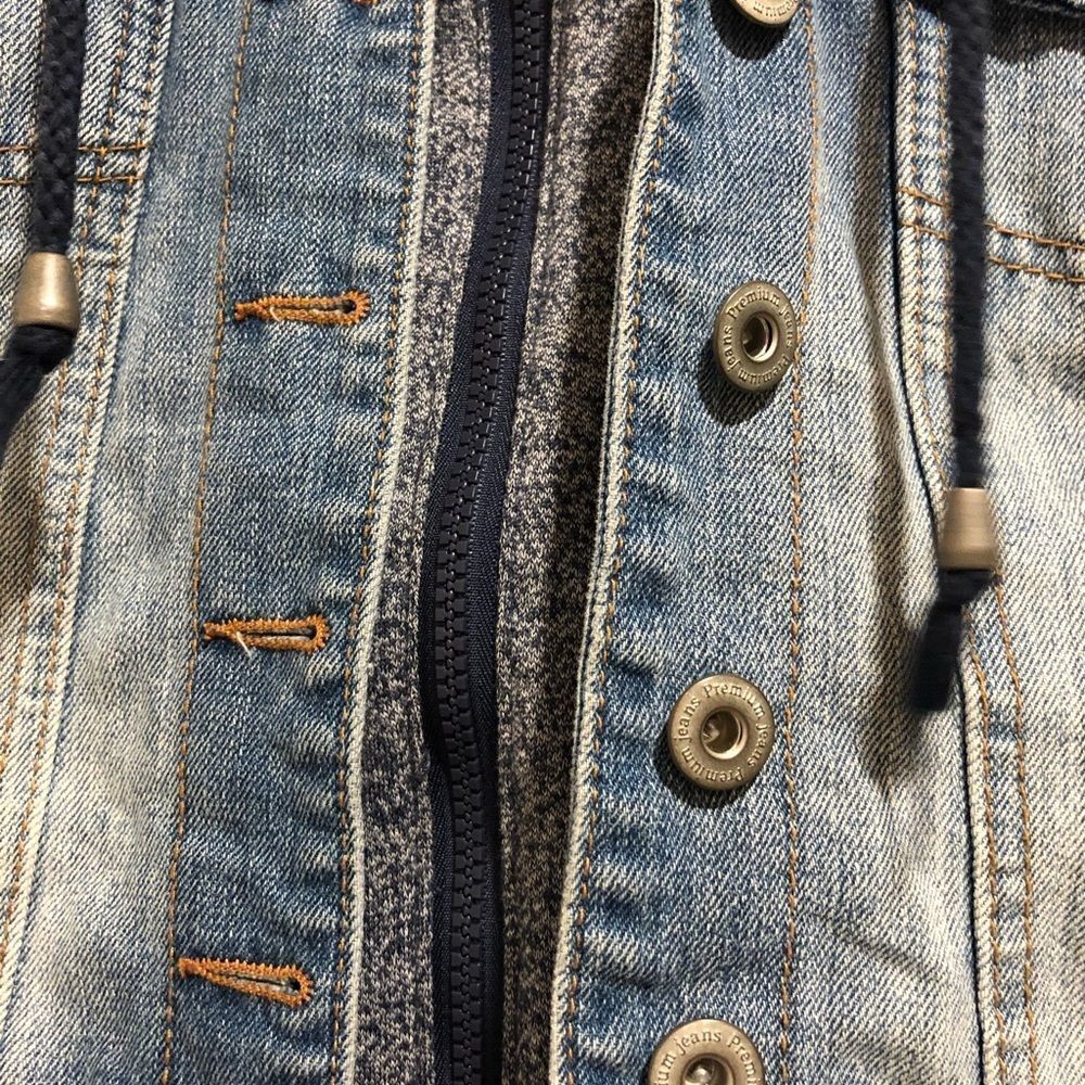 Ashley By 26 International denim hooded vest - Picture 2 of 7